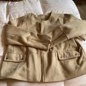 Faux suede tan jacket